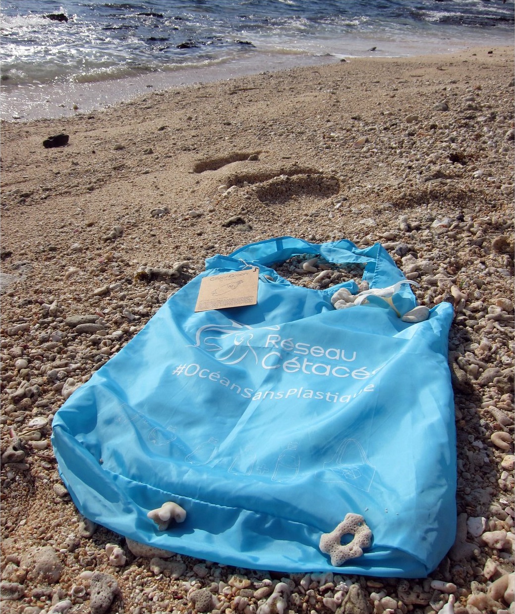 Sac reutilisable réseau Cétacés 